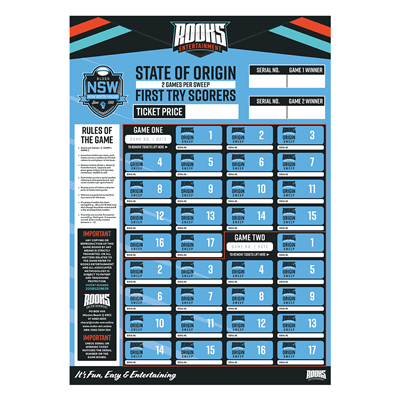 NSW State of Origin First Try Scorer Sweeps